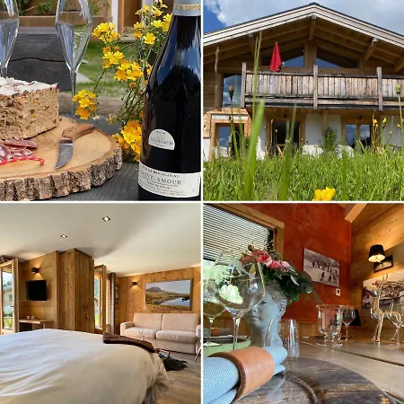 Chalet Beurre Noisette&spa Face Aux Aiguilles De Chalet